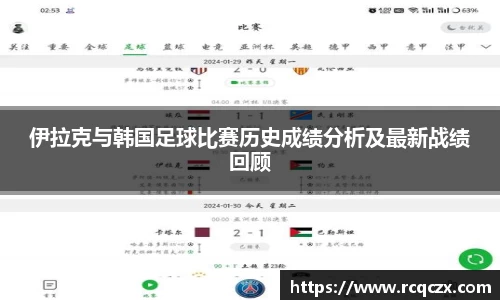 伊拉克与韩国足球比赛历史成绩分析及最新战绩回顾